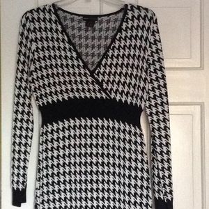 Black and white sweater dress, almost new